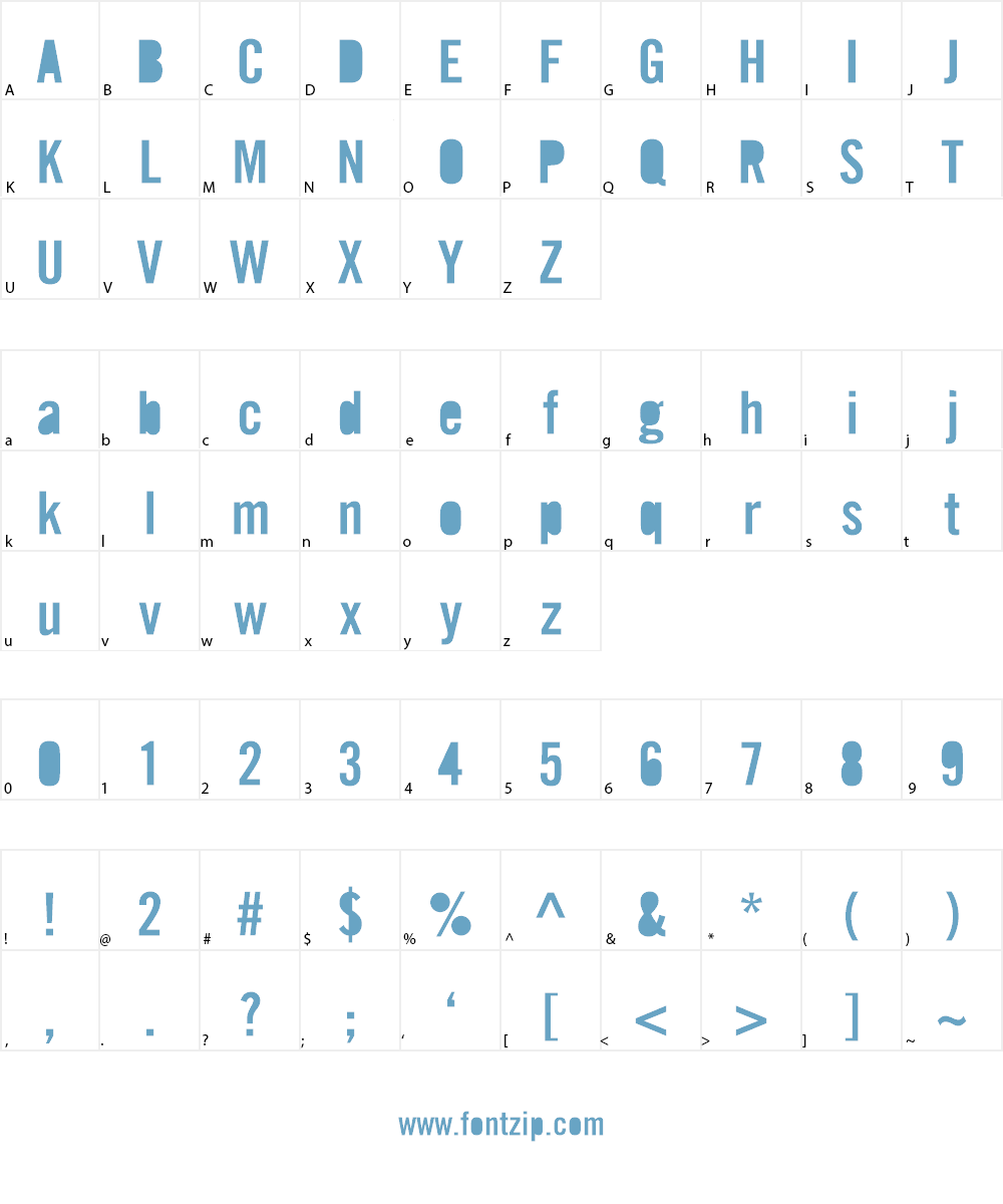 Unholy Trade Font Character